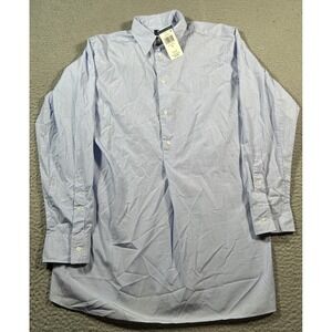 Polo Ralph Lauren Popover Shirt Womens 10 Blue‎ White Striped Quarter Placket